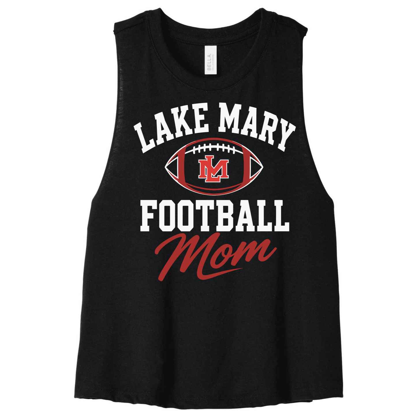 Lake Mary Football Mom Crop Tank