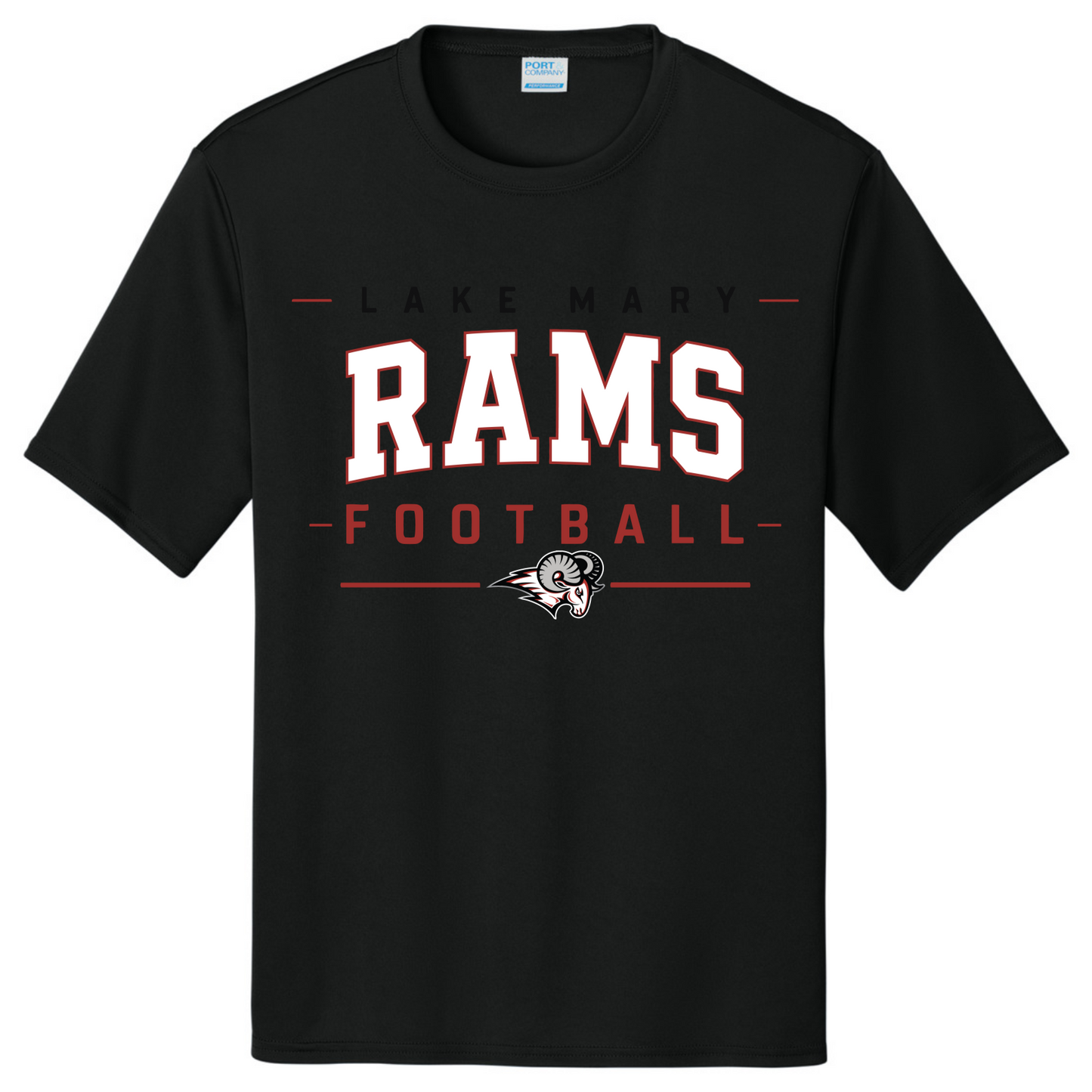 LAKE MARY Tees LM Rams Arch White@2x Short Sleeve - Short Sleeve
