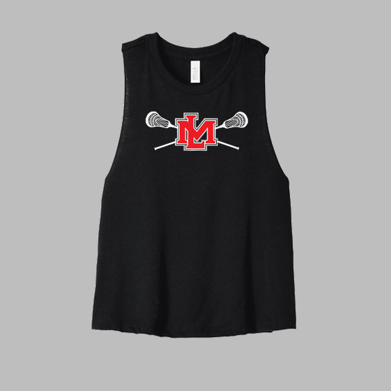 LM Lax Icon Women's Racerback Cropped Cotton