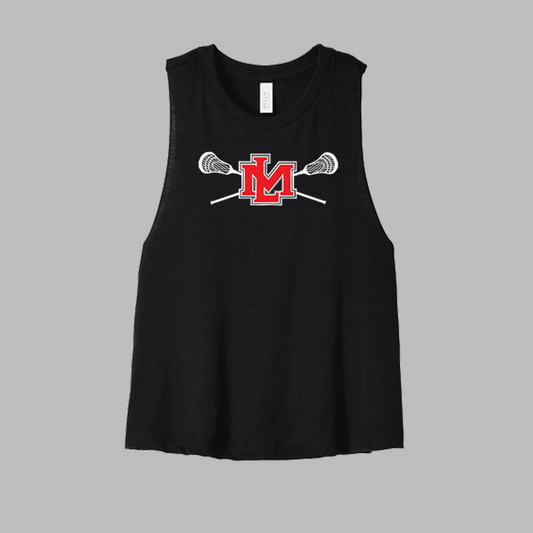 LM Lax Icon Women's Racerback Cropped Cotton