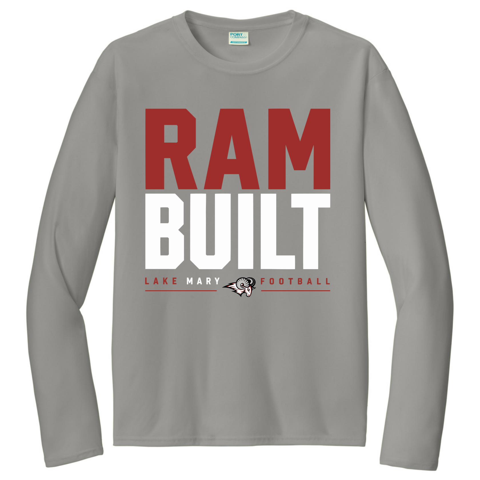 LAKE MARY Tees Ram Build White@2x Long Sleeve - Long Sleeve