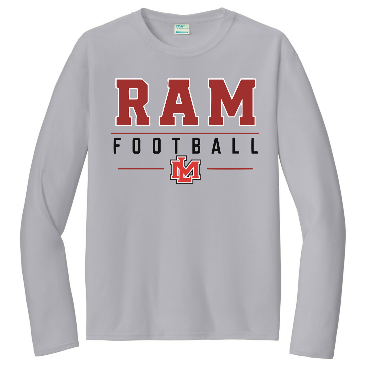 RAM Football Black Long Sleeve