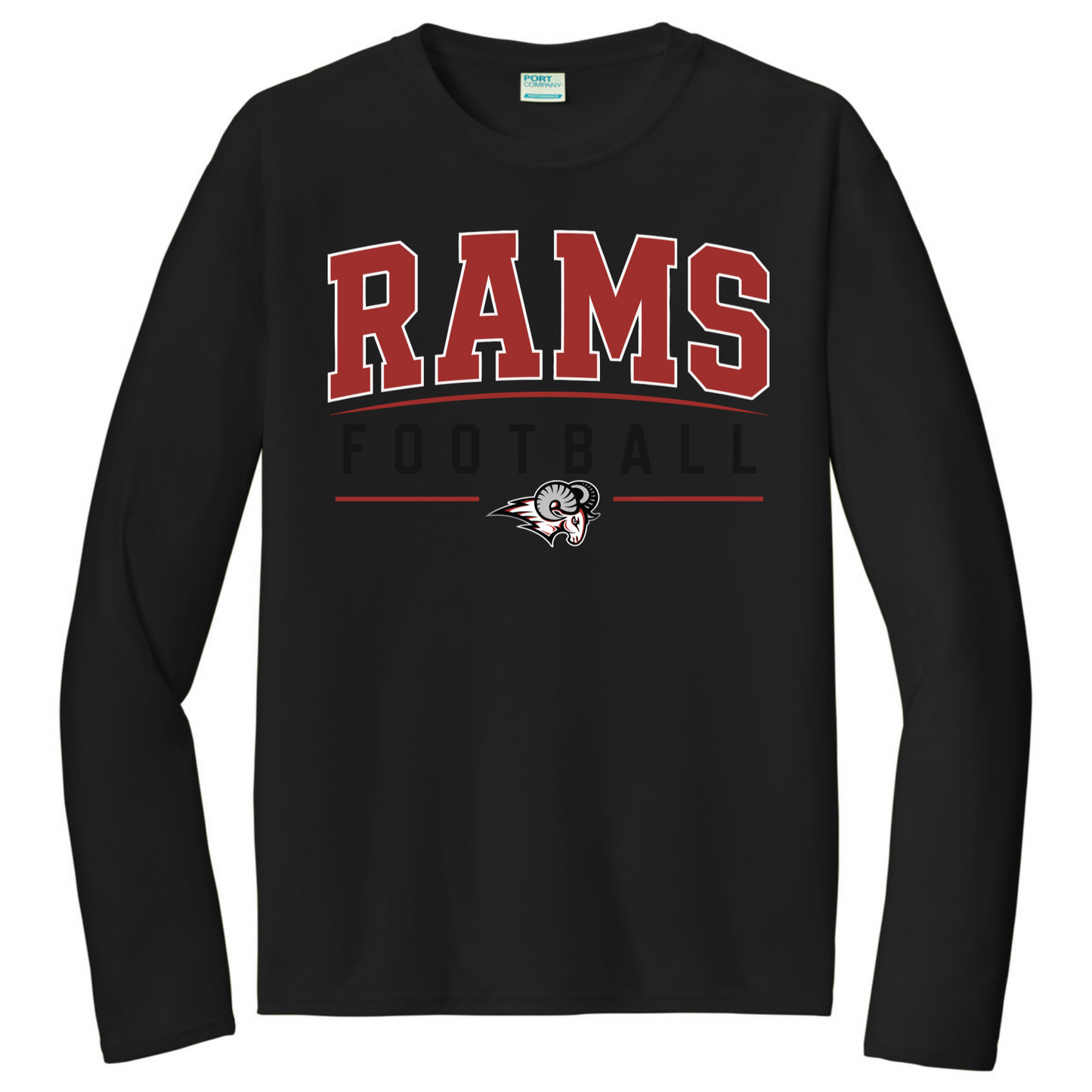 Rams Arch Red Long Sleeve
