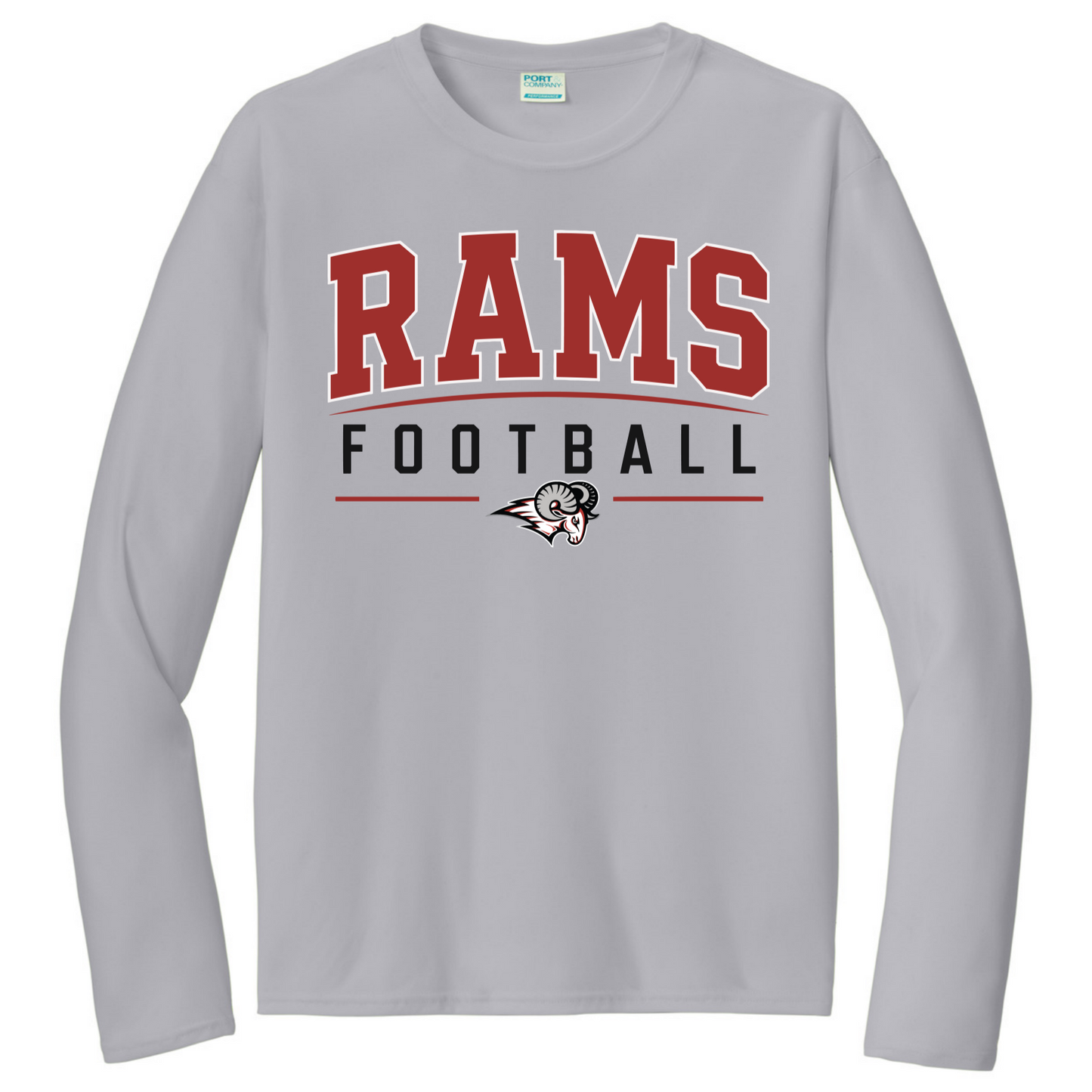 Rams Arch Red Long Sleeve