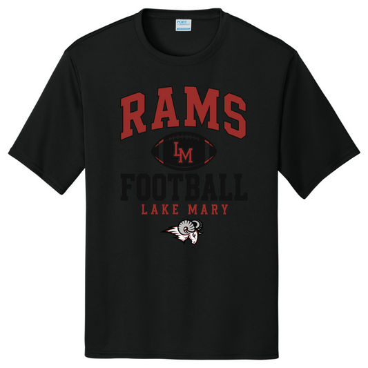 LAKE MARY Tees Rams LM Football Black@2x Short Sleeve - Short Sleeve