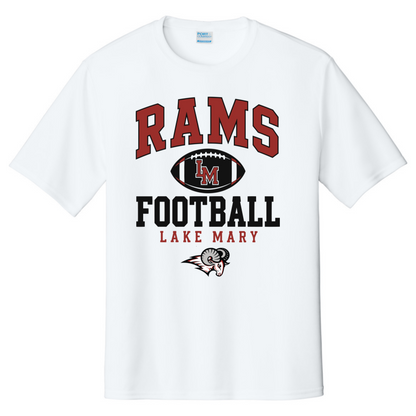 Rams LM Football Black Short Sleeve