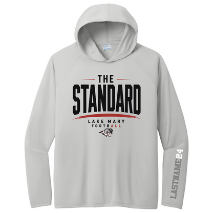 The Standard Black Personalized Long Sleeve Hoodie